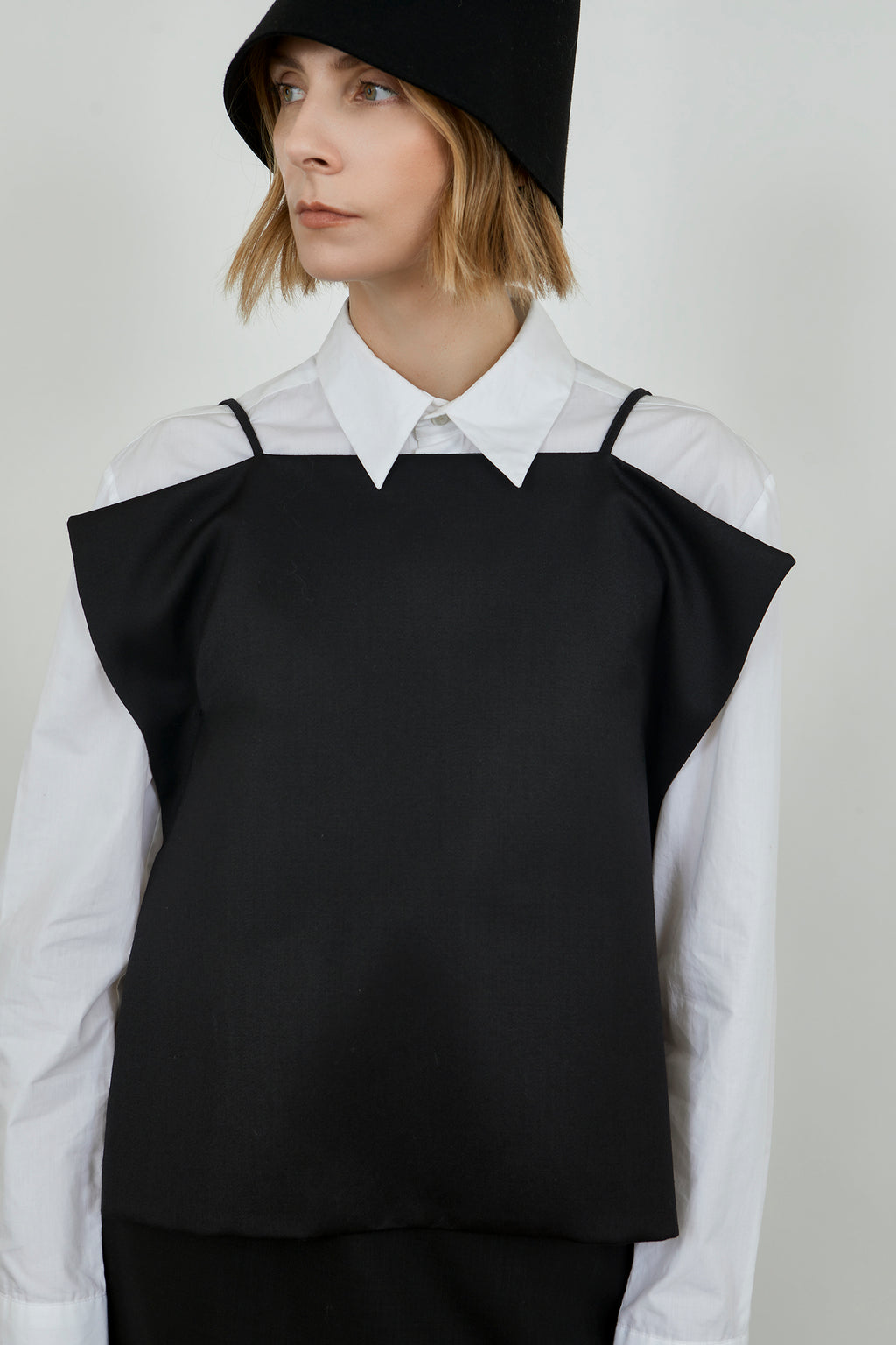 Panarea top | Black - Virgin wool