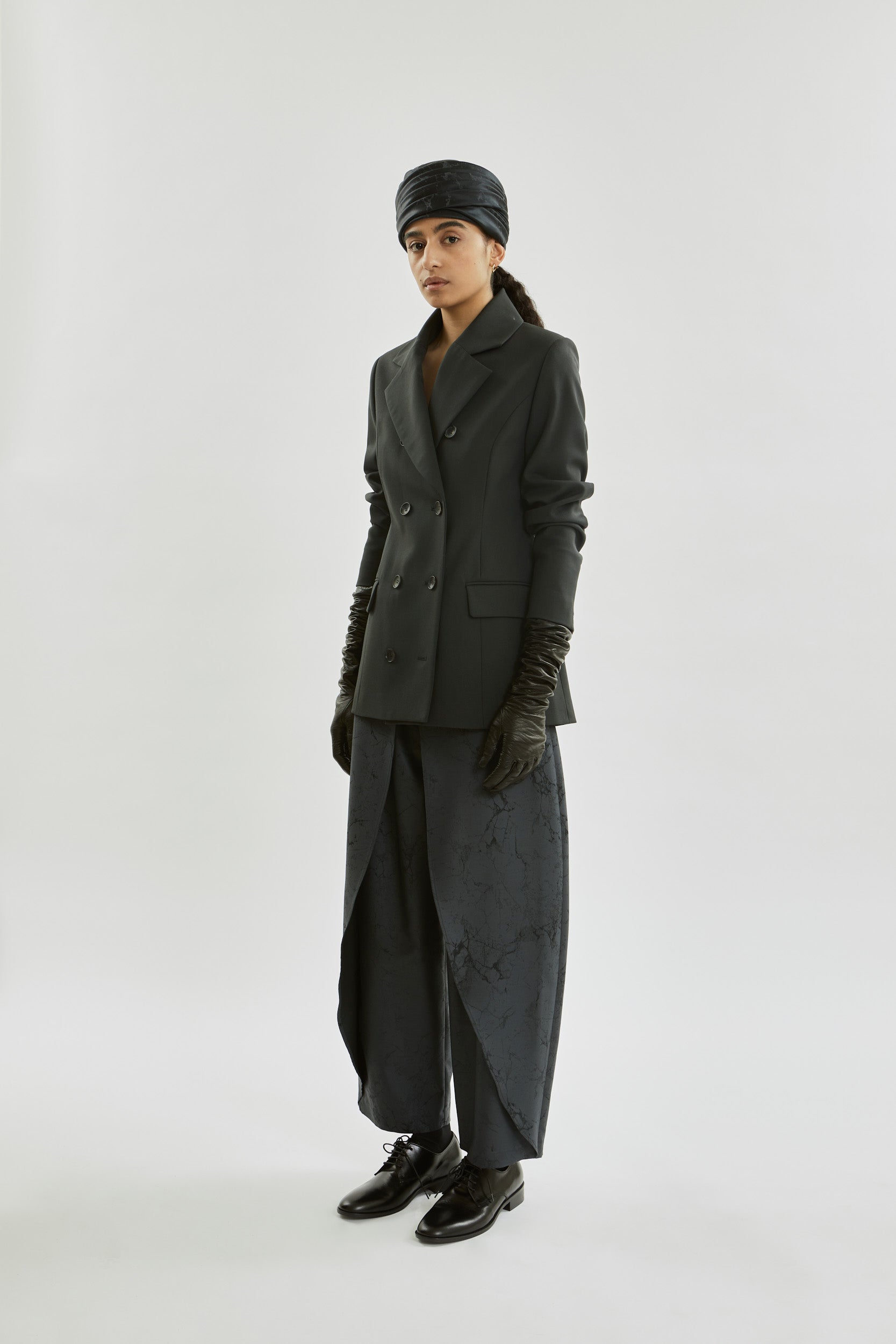 Philippa blazer | Dark grey - Virgin wool
