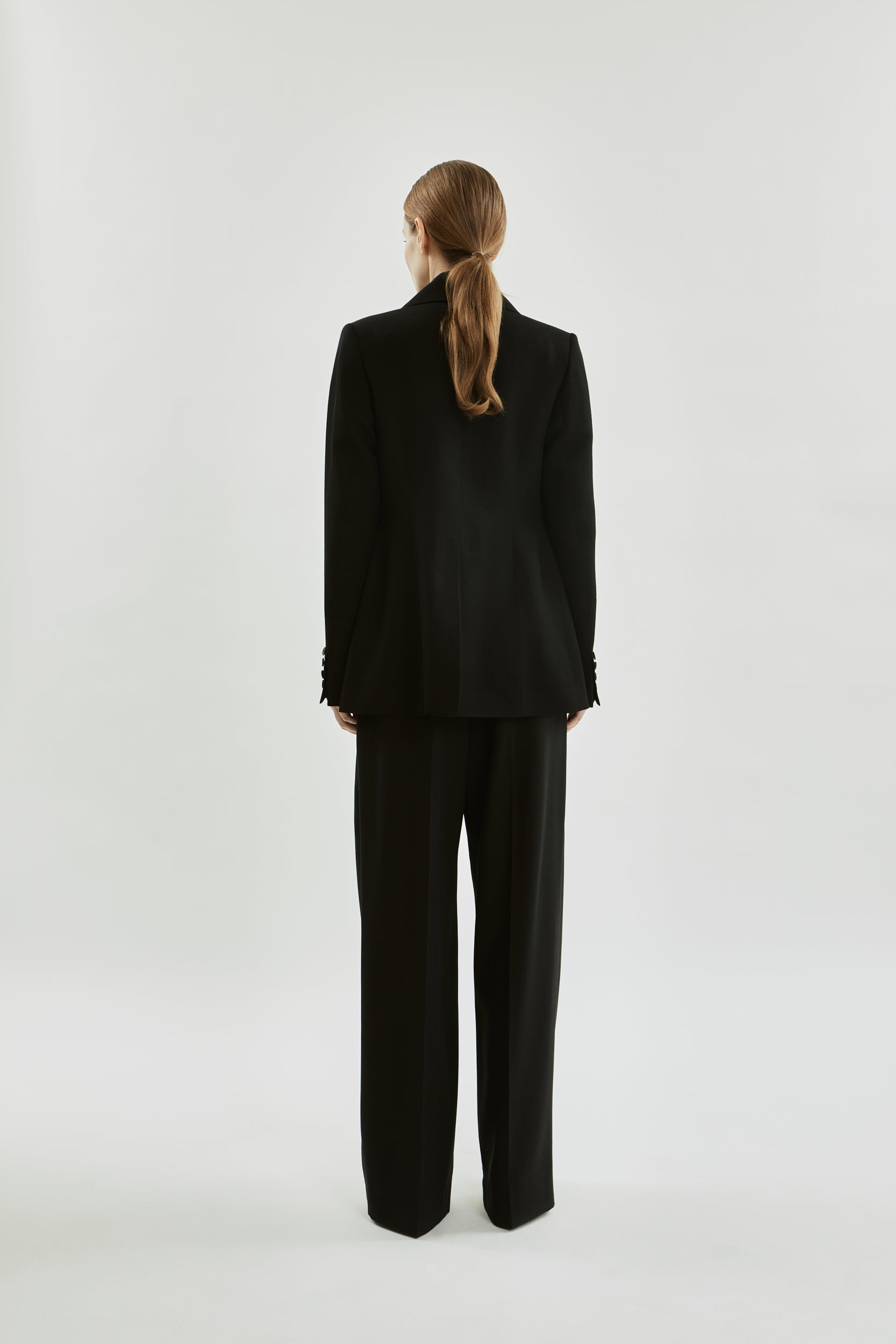 Philippa blazer | Black - Wool silk blend