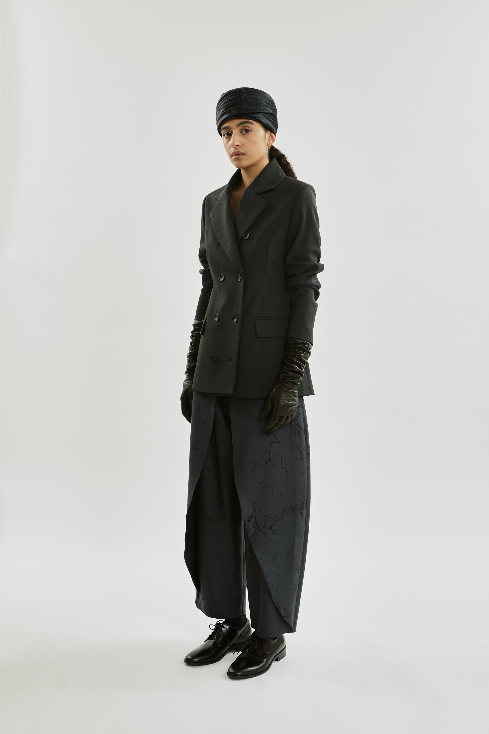 Philippa blazer | Dark grey - Virgin wool