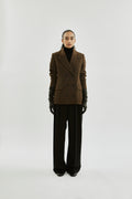 Philippa blazer | Khaki - Virgin wool blend