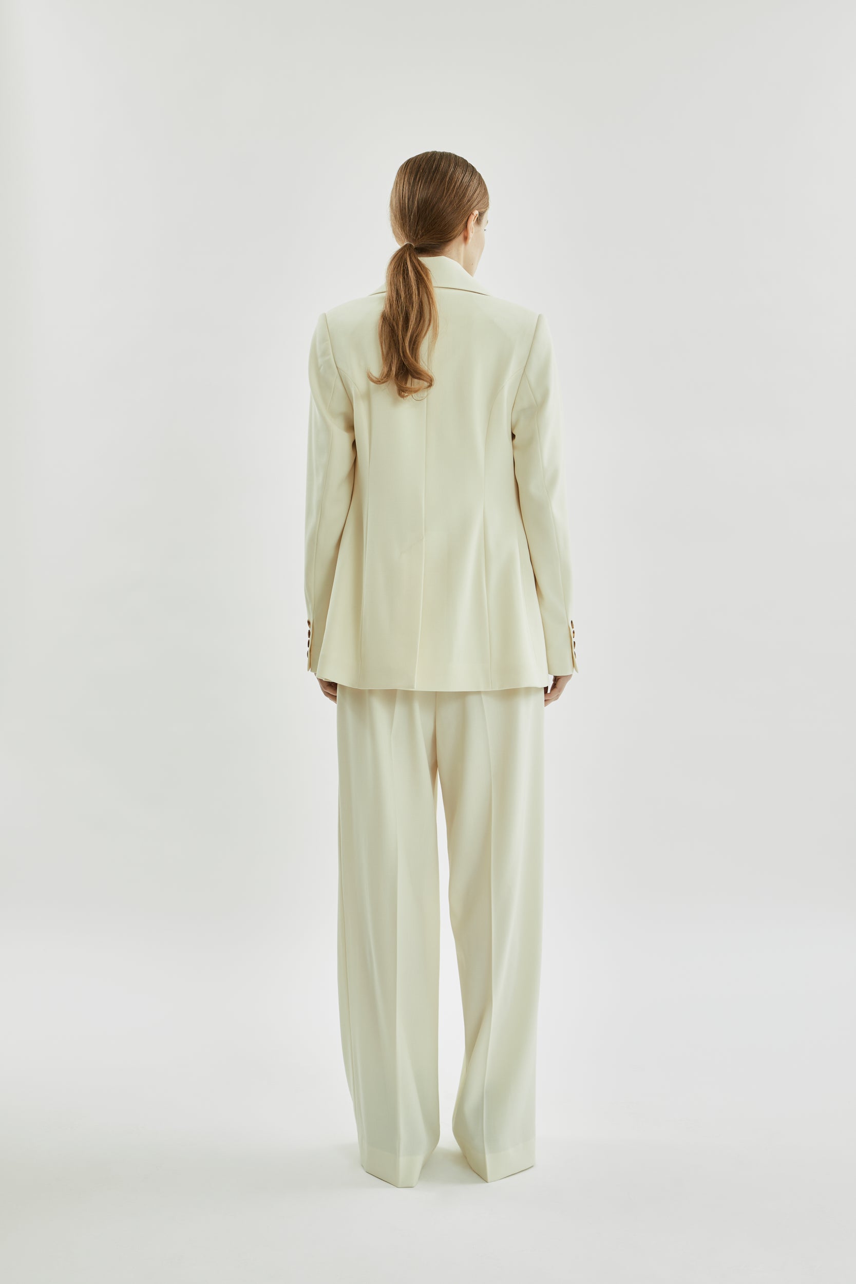 Philippa blazer | Off white - Virgin wool
