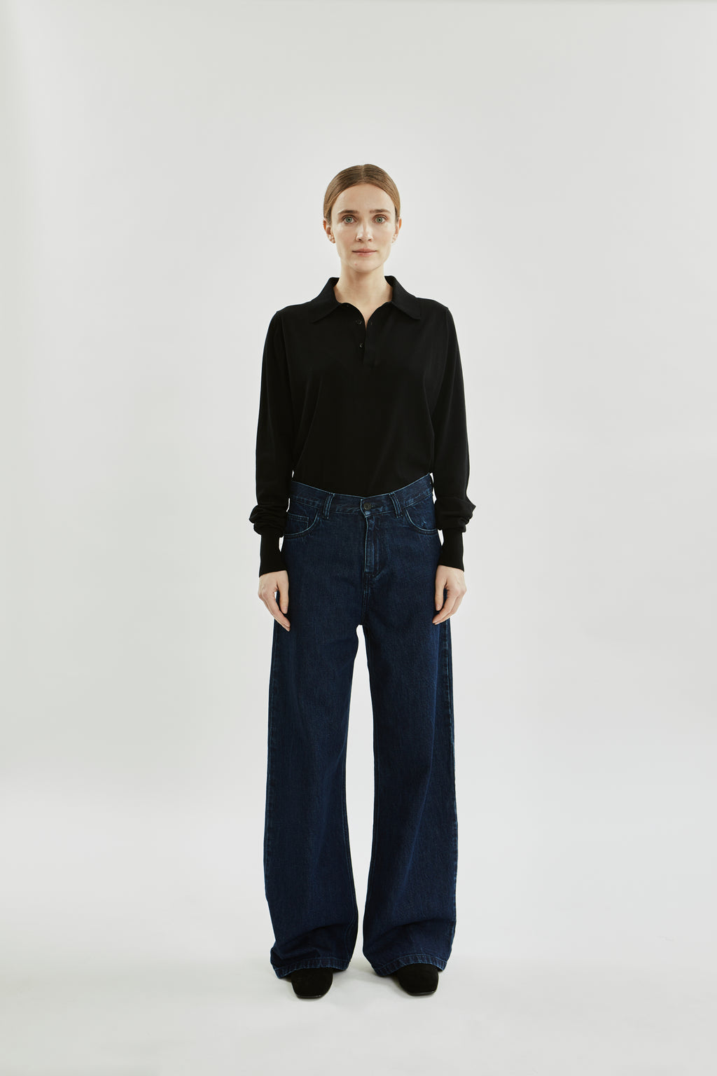 Maria denim | Dark blue - Cotton denim