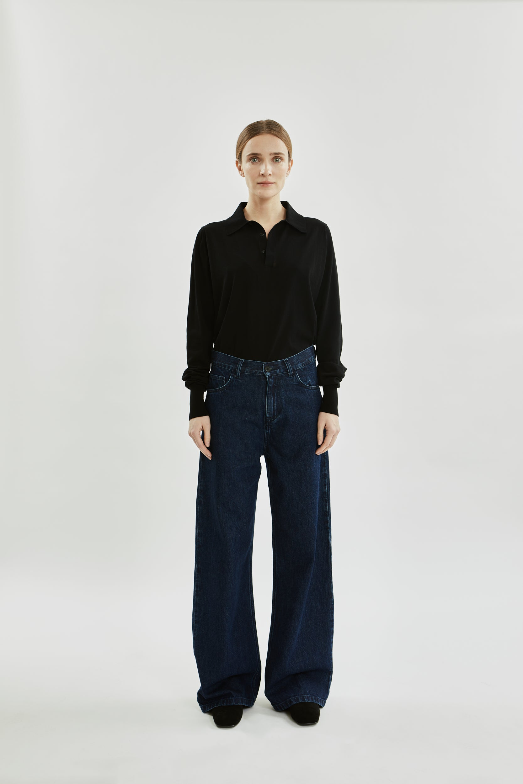Maria denim | Dark blue - Cotton denim