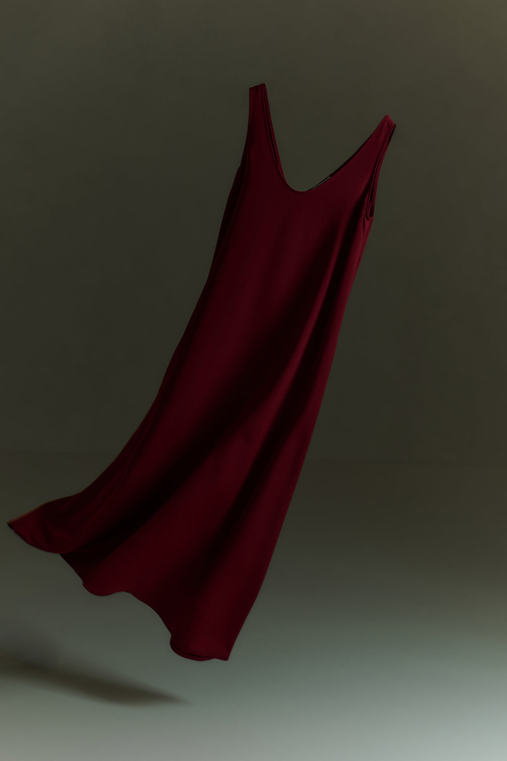 Quinn dress | Red - Crepe silk