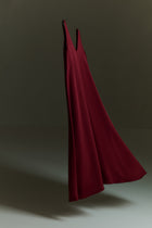 Quinn dress | Red - Crepe silk