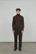 Ronin trousers | Chocolate - Virgin wool