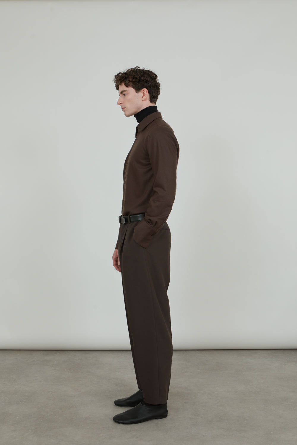 Ronin trousers | Chocolate - Virgin wool