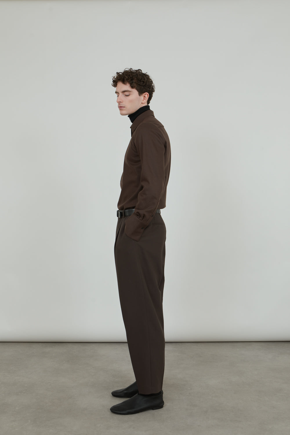 Ronin trousers | Chocolate - Virgin wool