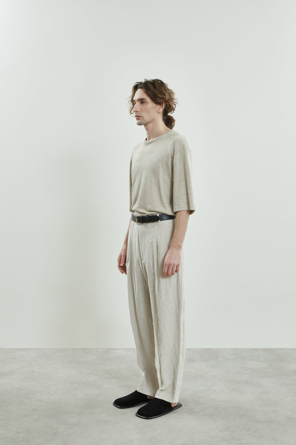 Ronin trousers | Beige - Linen