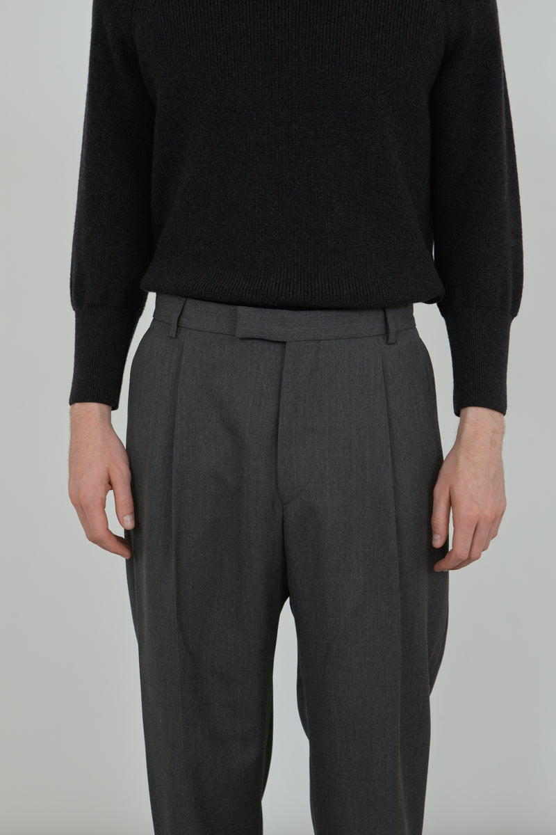 Ronin trousers | Dark Grey - Virgin wool