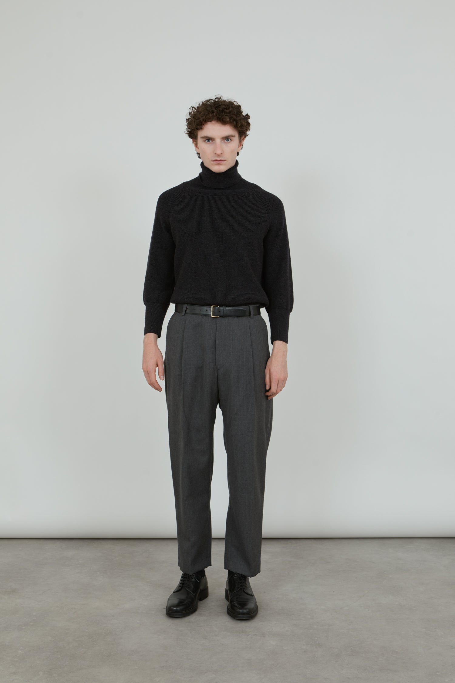Ronin trousers | Dark grey - Virgin wool