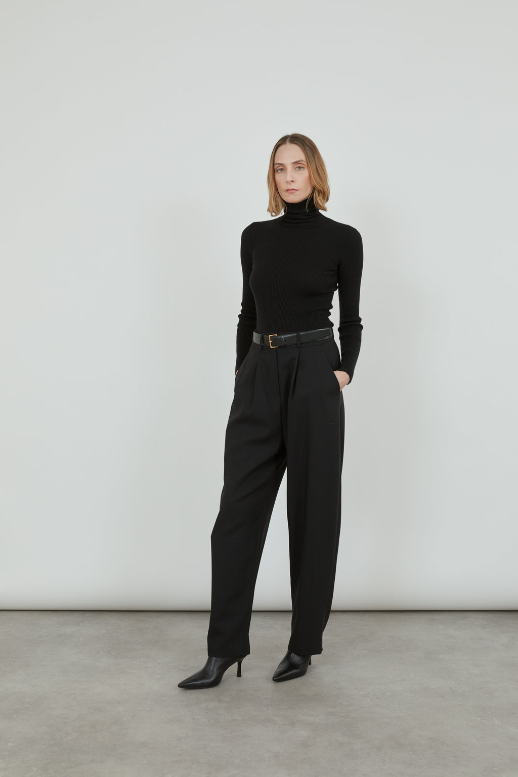 Sada trousers | Black - Virgin wool
