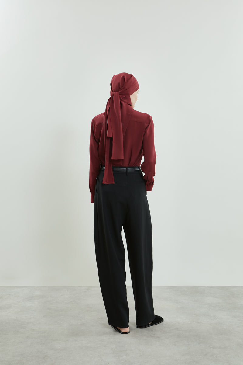 Sada trousers | Black - Virgin wool