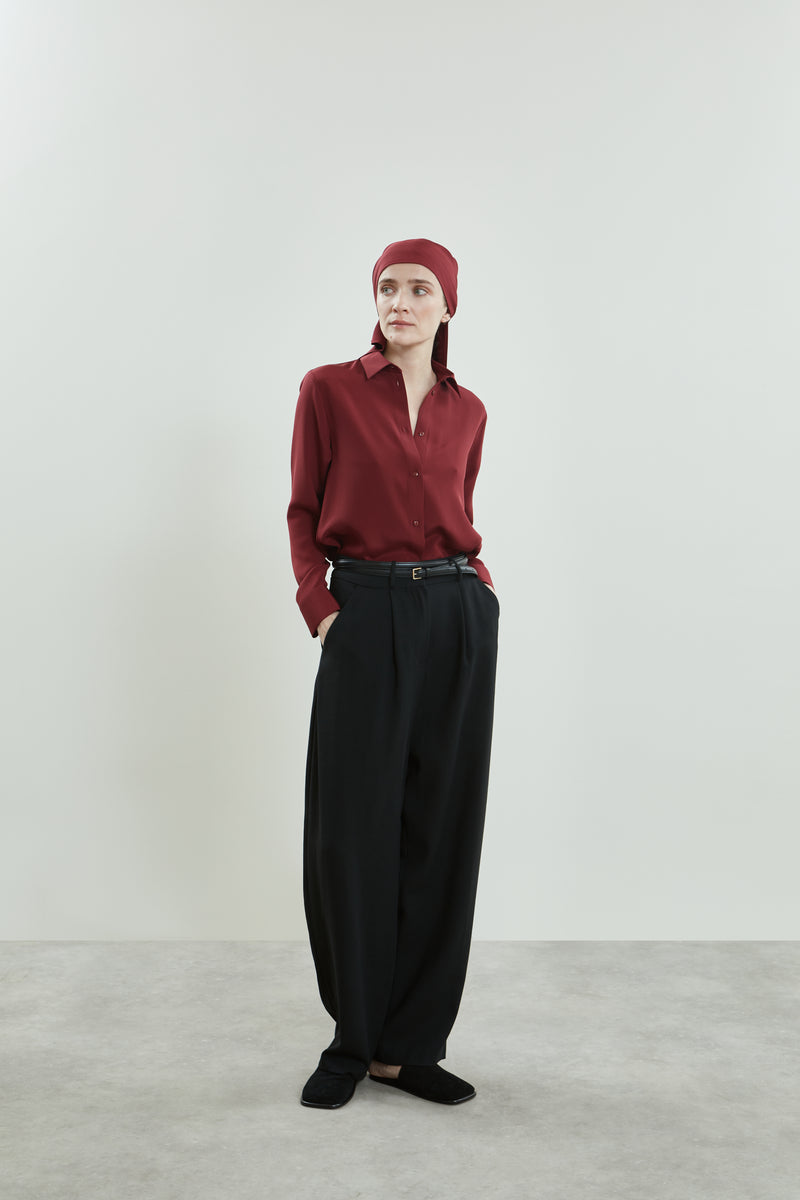 Sada trousers | Black - Virgin wool