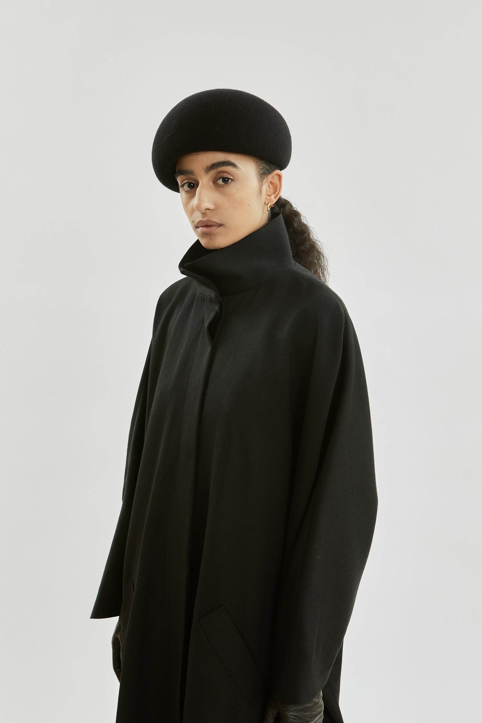 Sahara coat | Black - Virgin wool