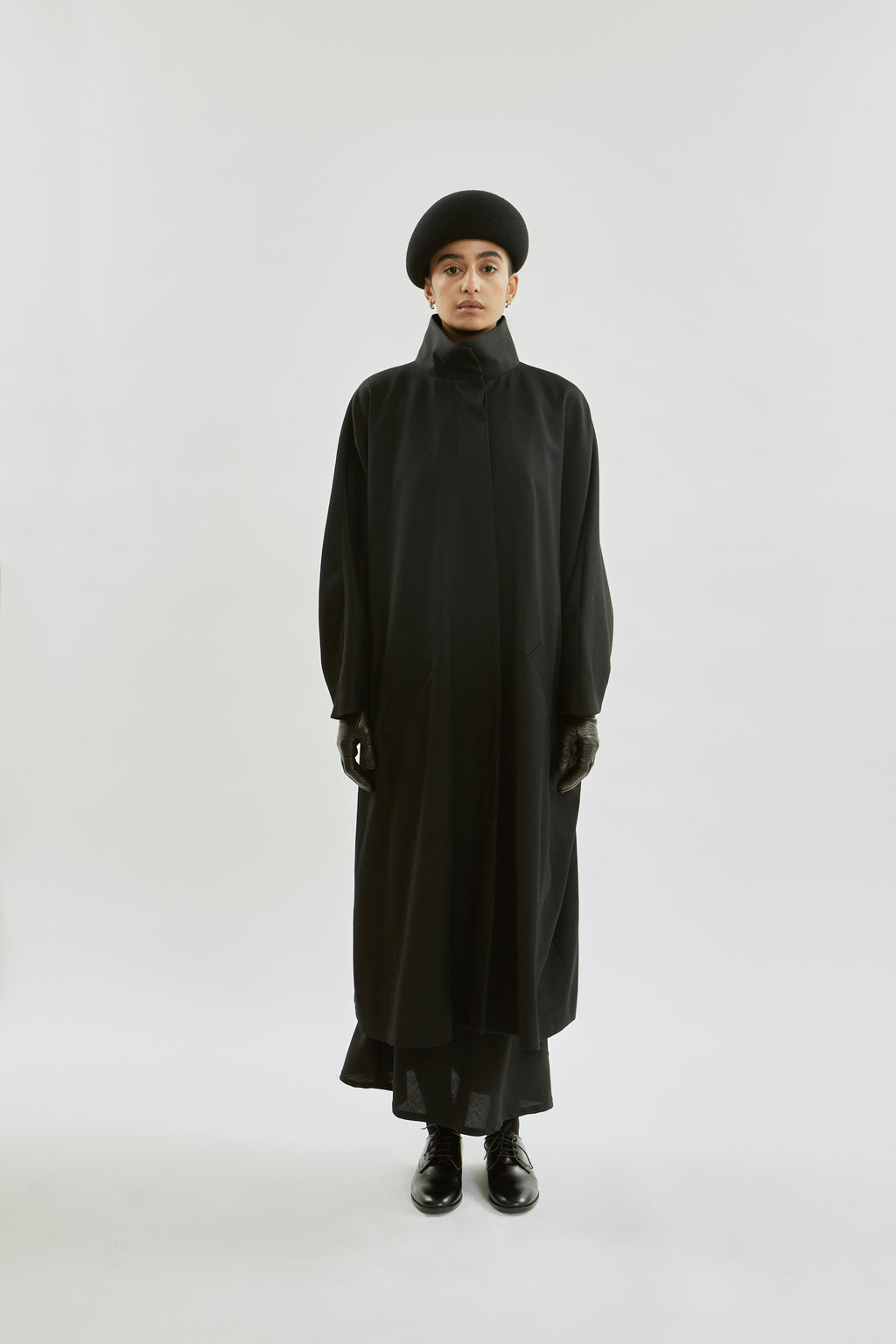 Sahara coat | Black - Virgin wool
