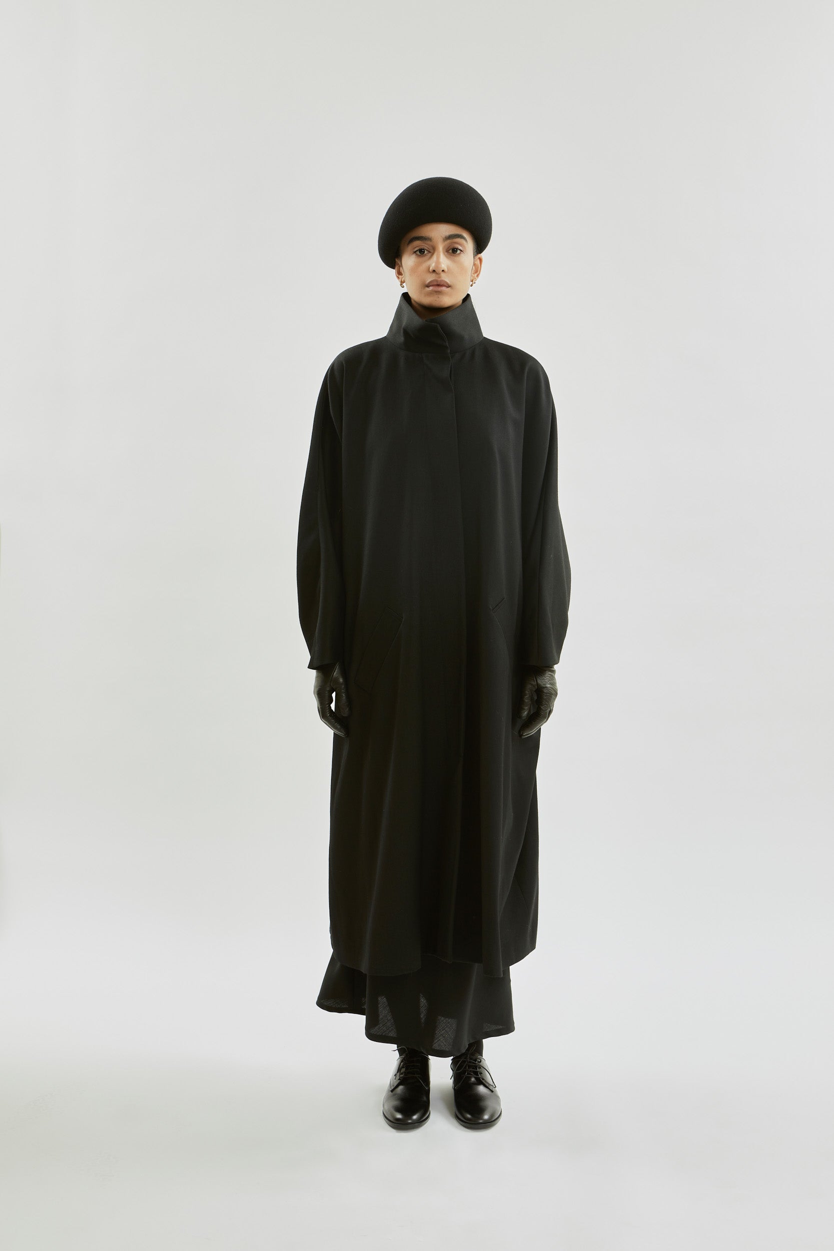 Sahara coat | Black - Virgin wool