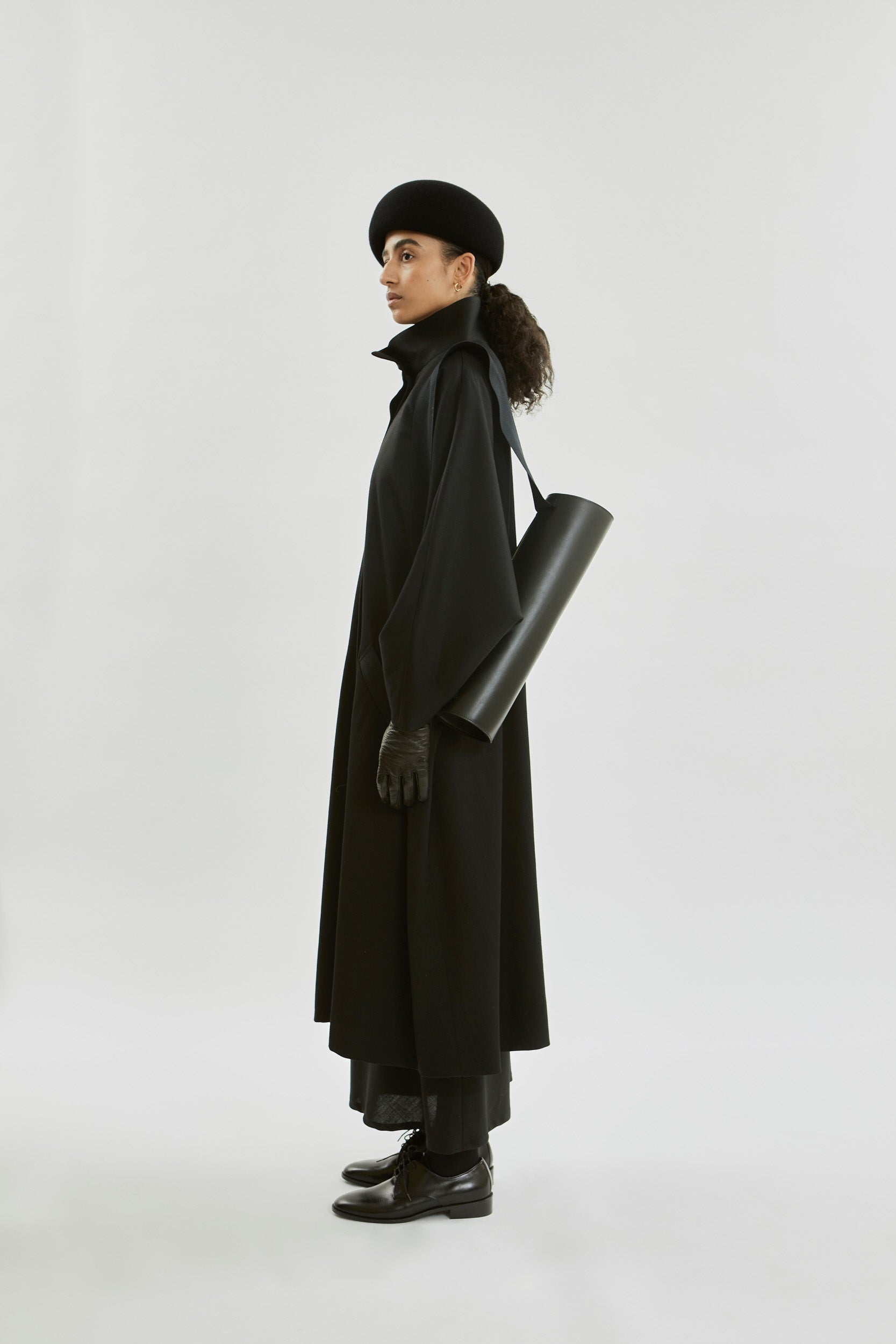 Sahara coat | Black - Virgin wool