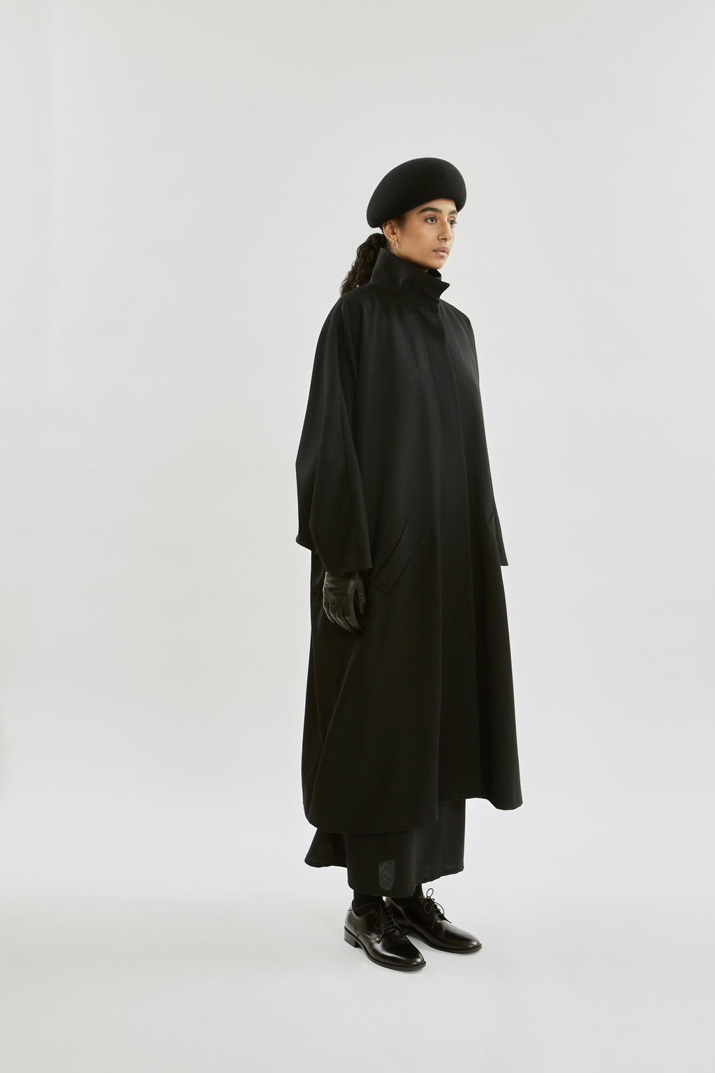 Sahara coat | Black - Virgin wool