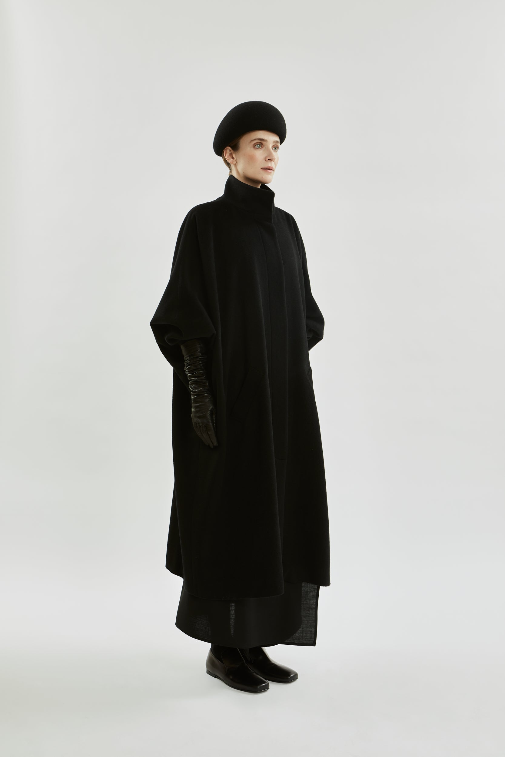 Sahara coat | Black - Cashmere