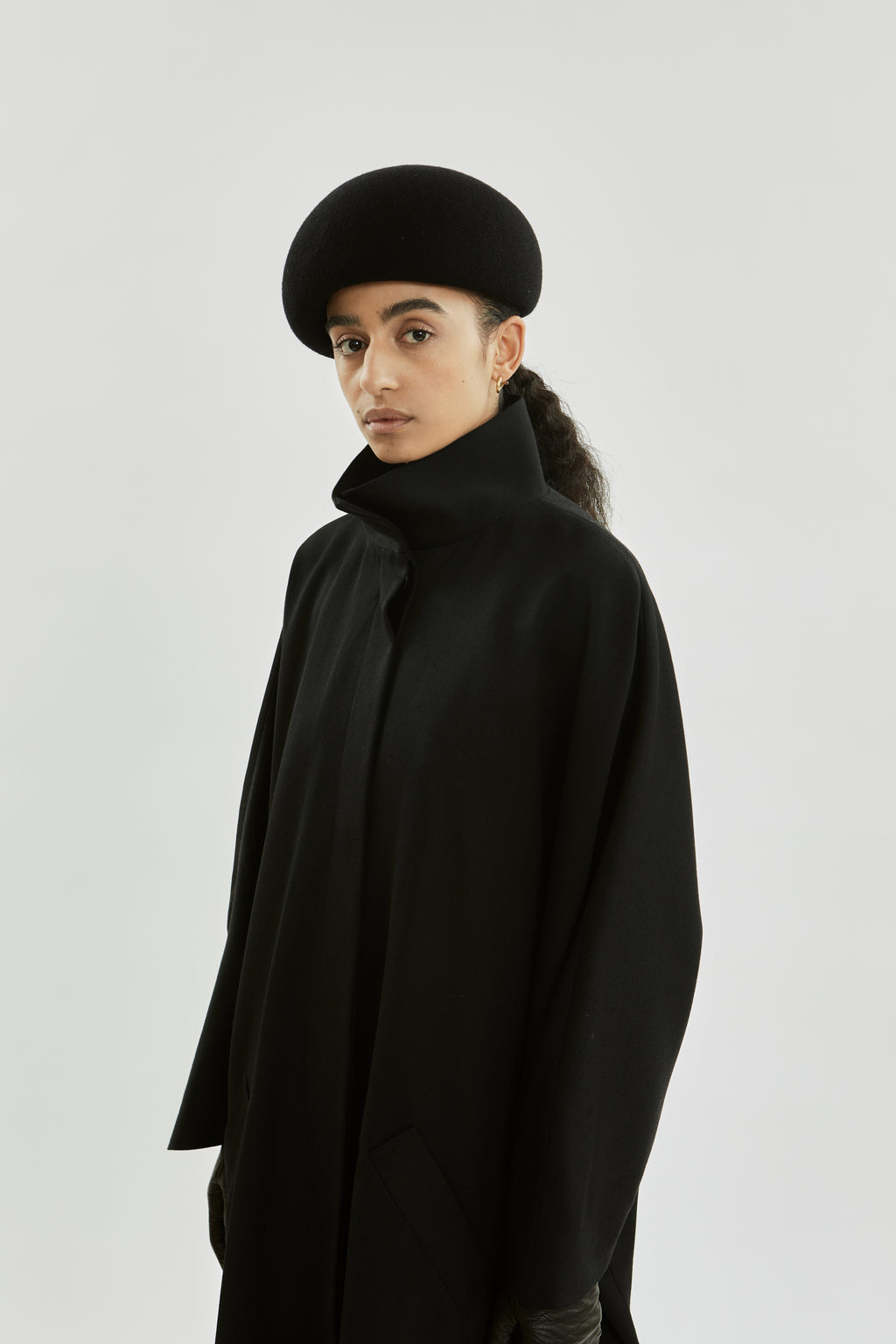 Sahara coat | Black - Virgin wool