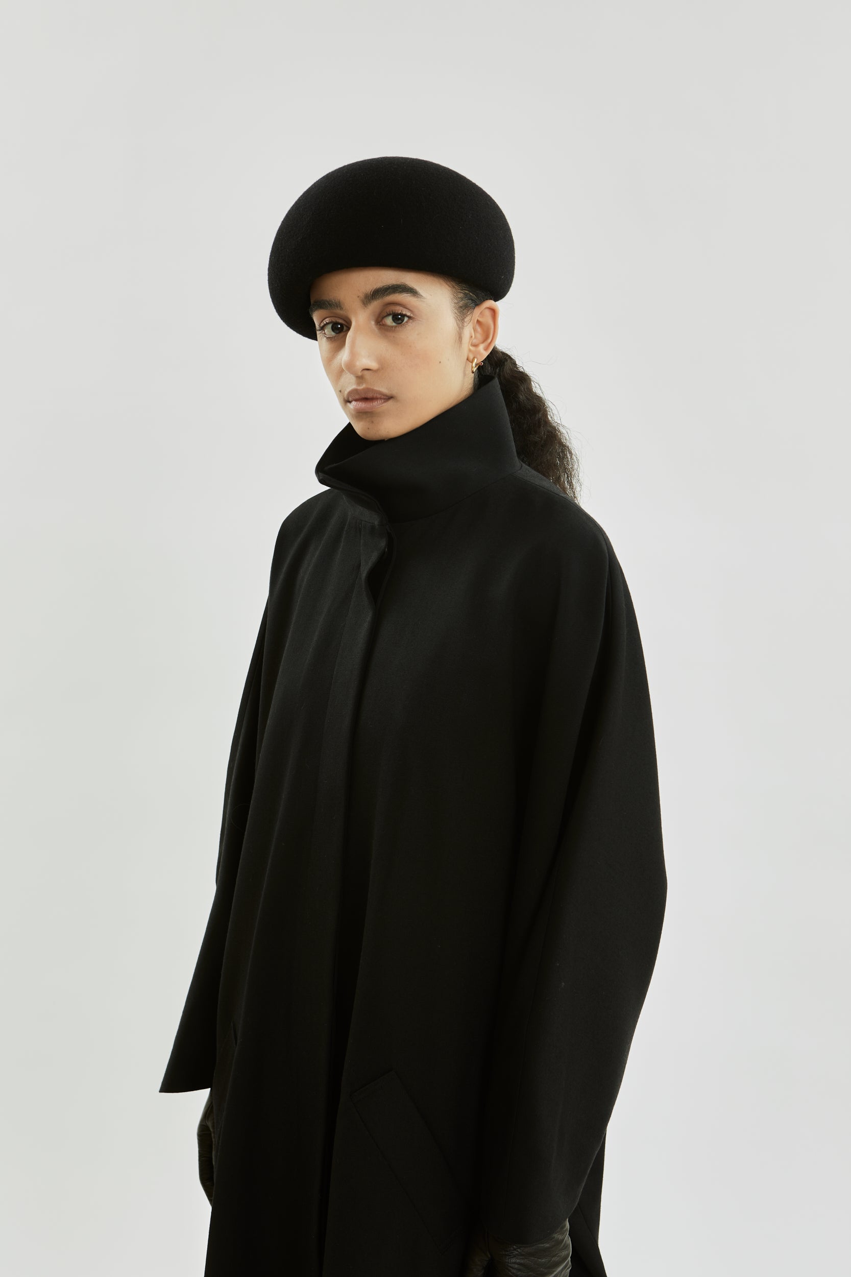 Sahara coat | Black - Virgin wool