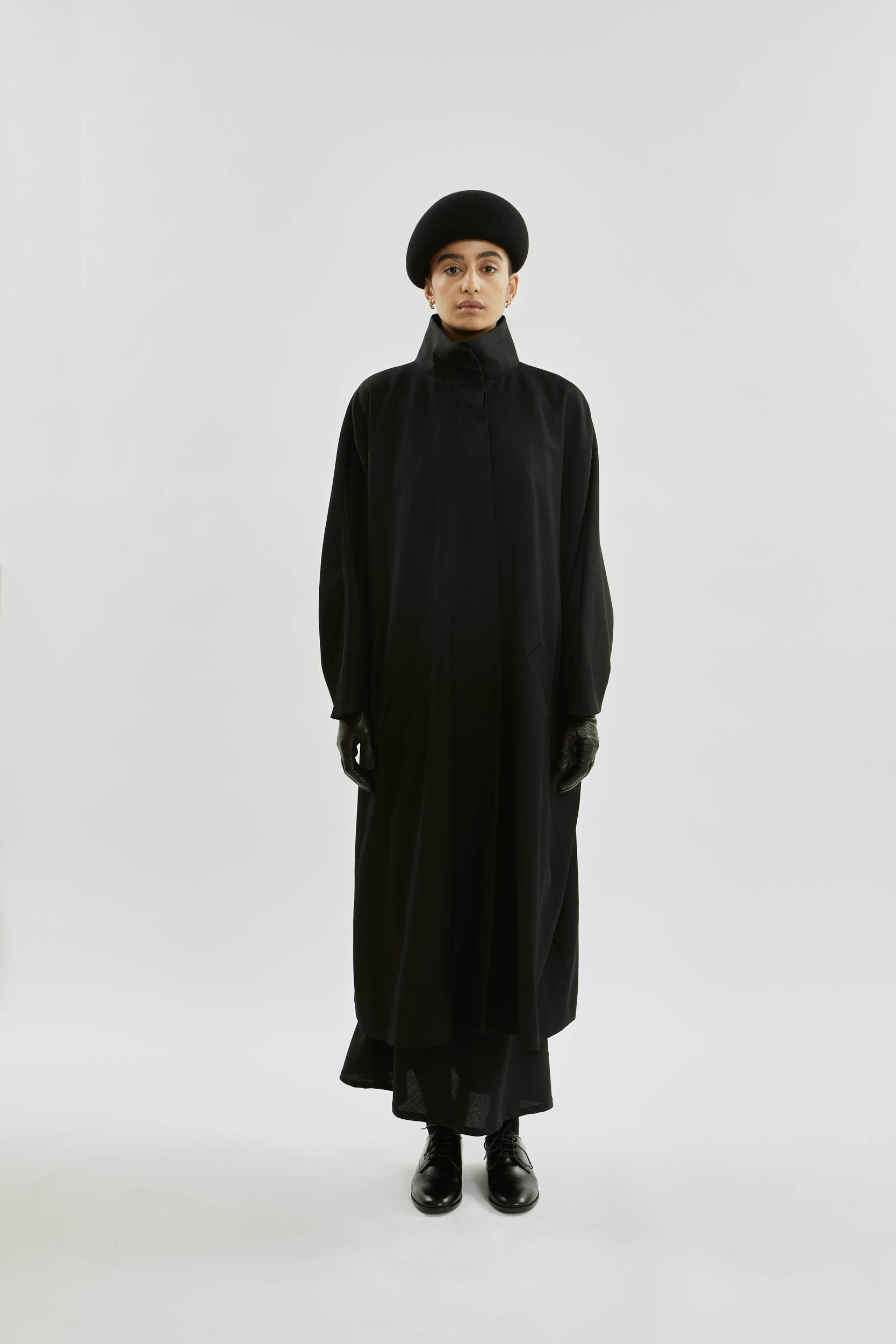 Sahara coat | Black - Virgin wool