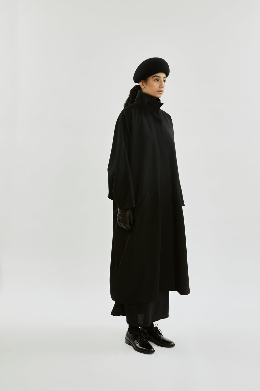 Sahara coat | Black - Virgin wool