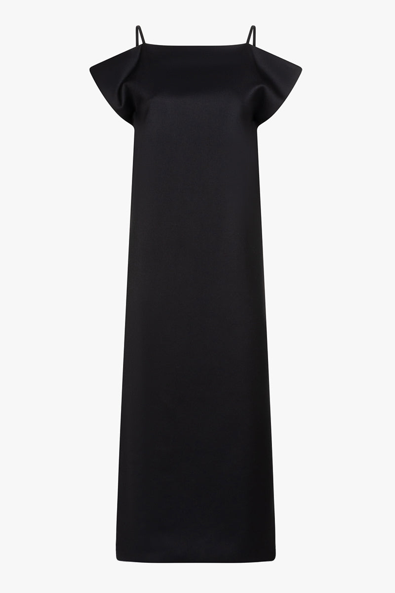 Salina dress | Black - Virgin wool