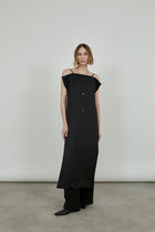 Salina dress | Black - Virgin wool