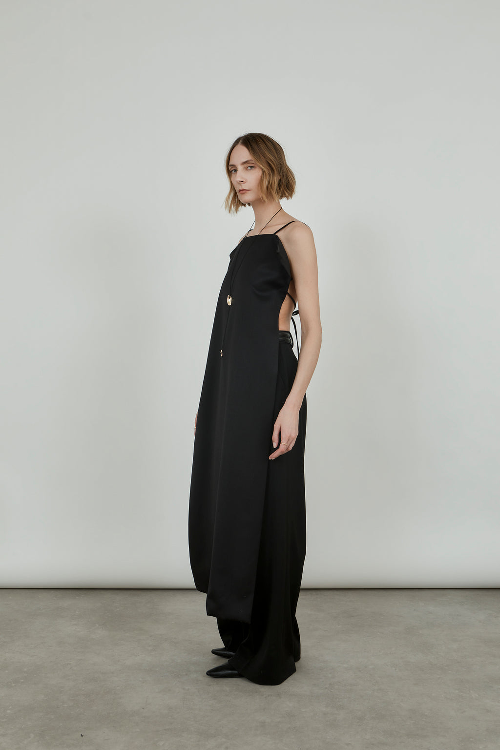 Salina dress | Black - Virgin wool