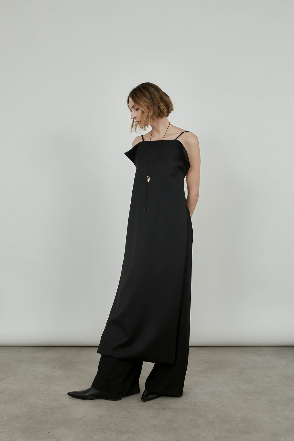 Salina dress | Black - Virgin wool