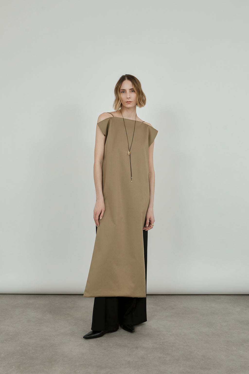 Salina dress | Camel - Deadstock cotton blend