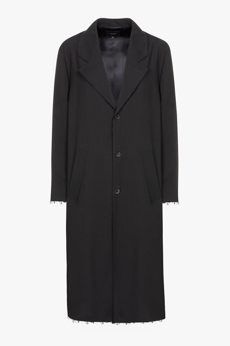 Sanday coat | Black - Virgin wool