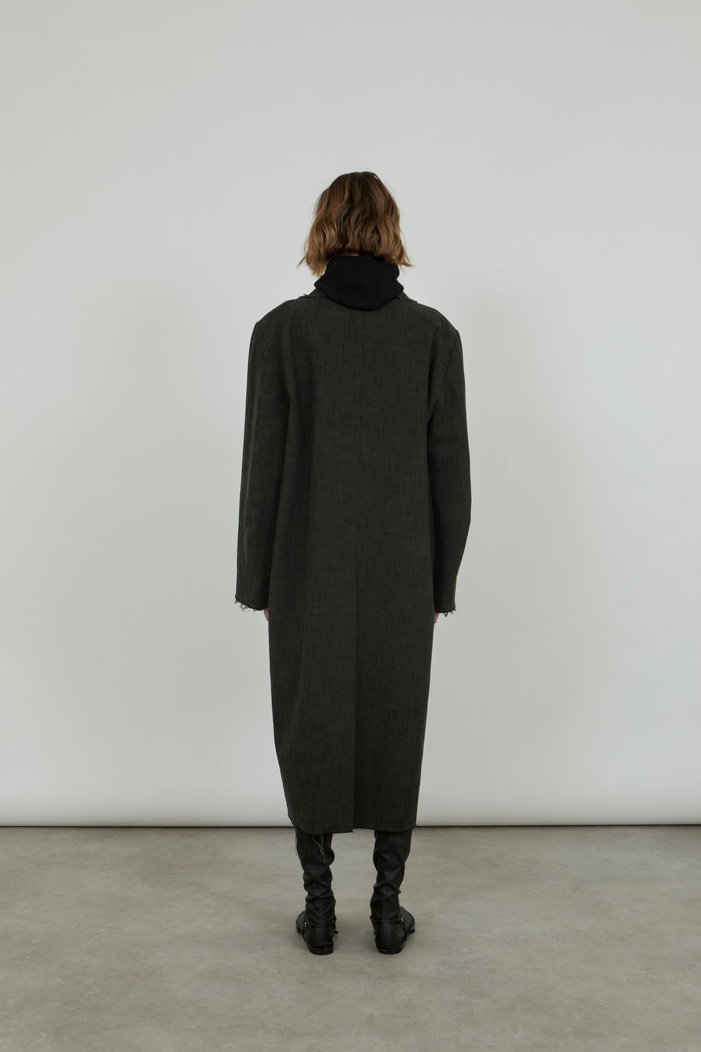 Sanday coat | Forest - Cotton & wool blend