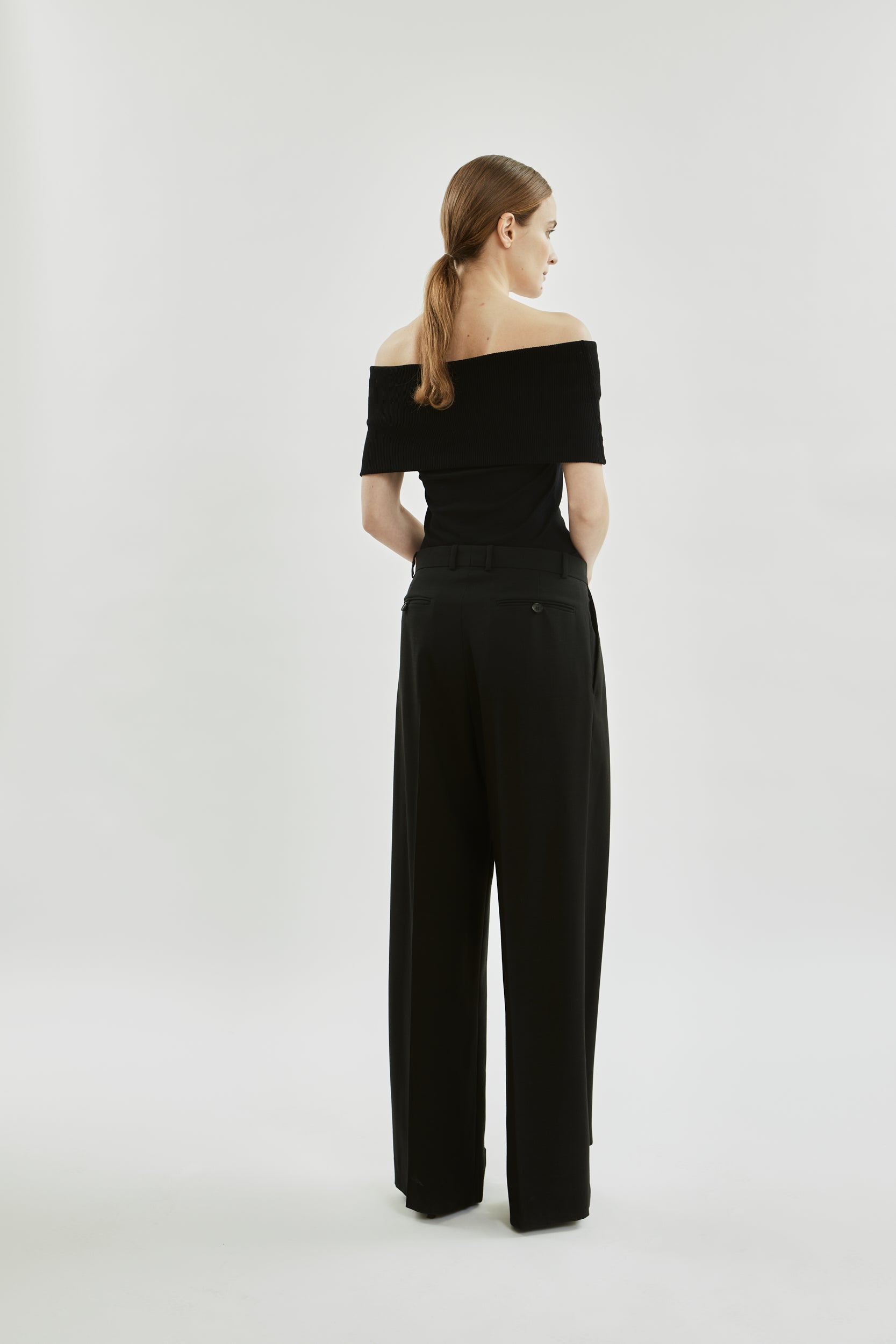 Scarlet top | Black - Cotton