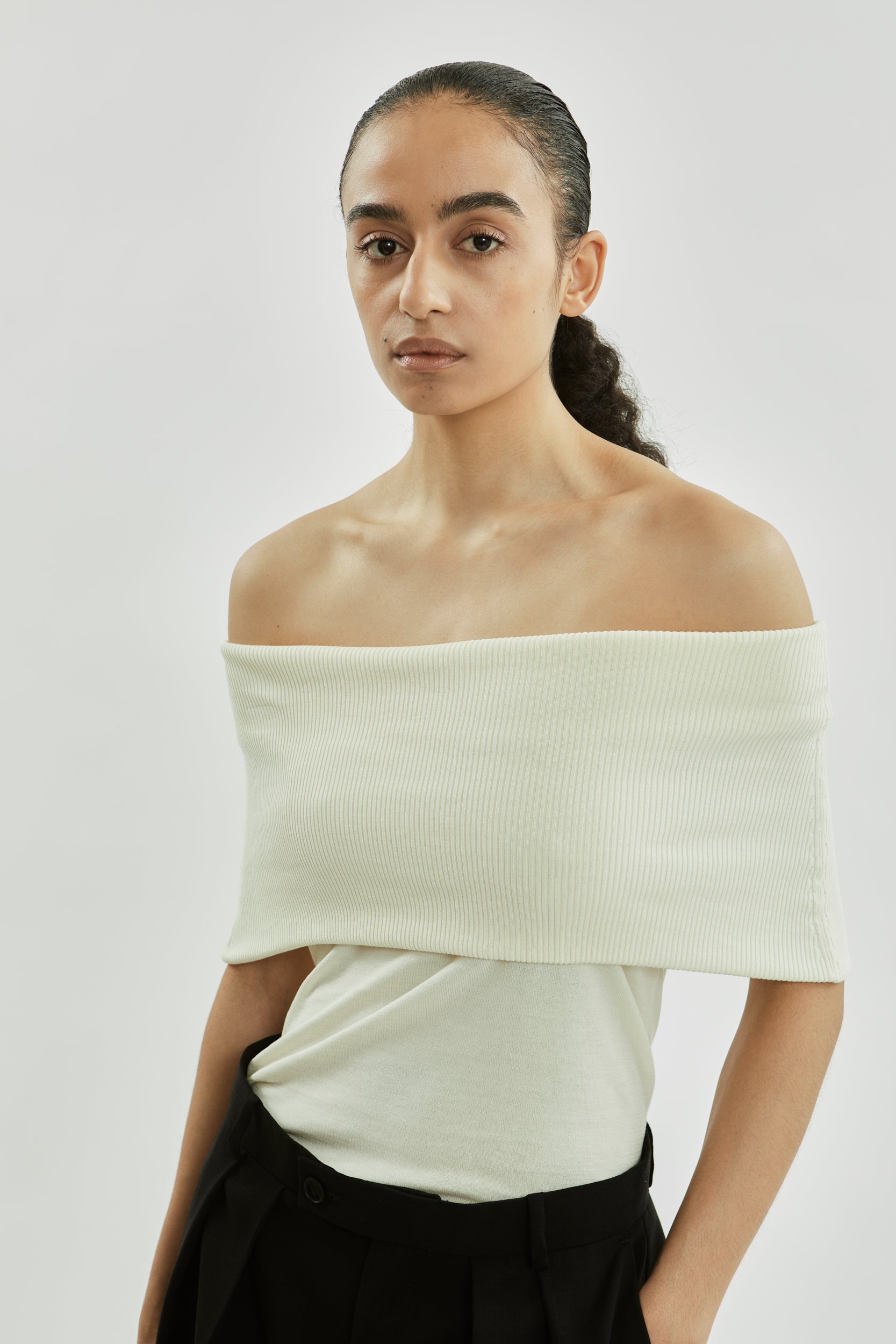 Scarlet top | Off white - Cotton