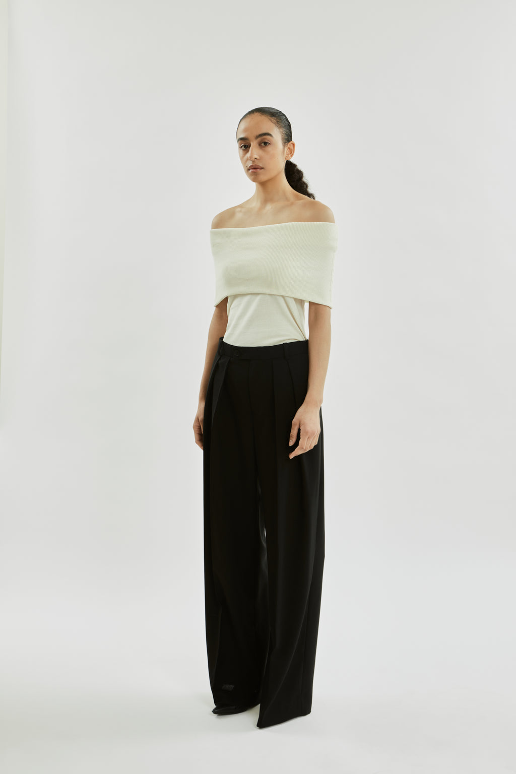 Scarlet top | Off white - Cotton