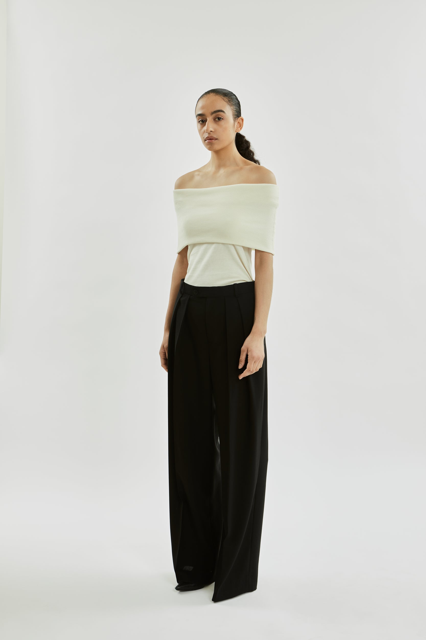 Scarlet top | Off white - Cotton