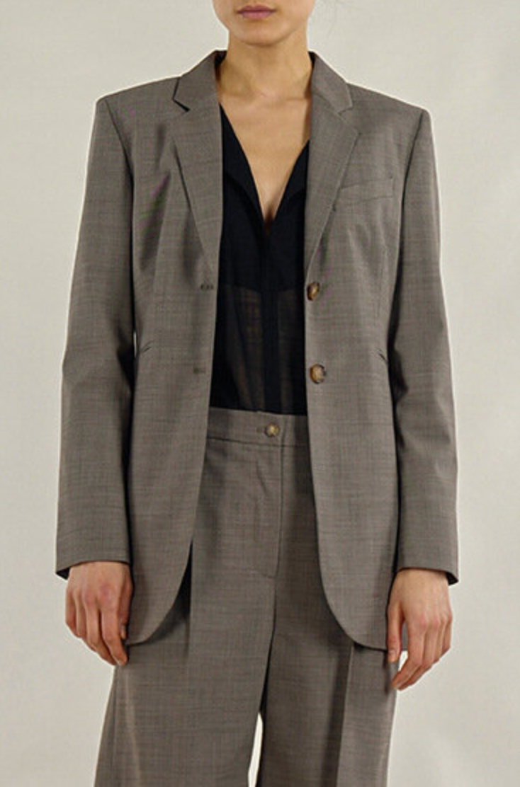 Valentina blazer | Brown - Virgin wool