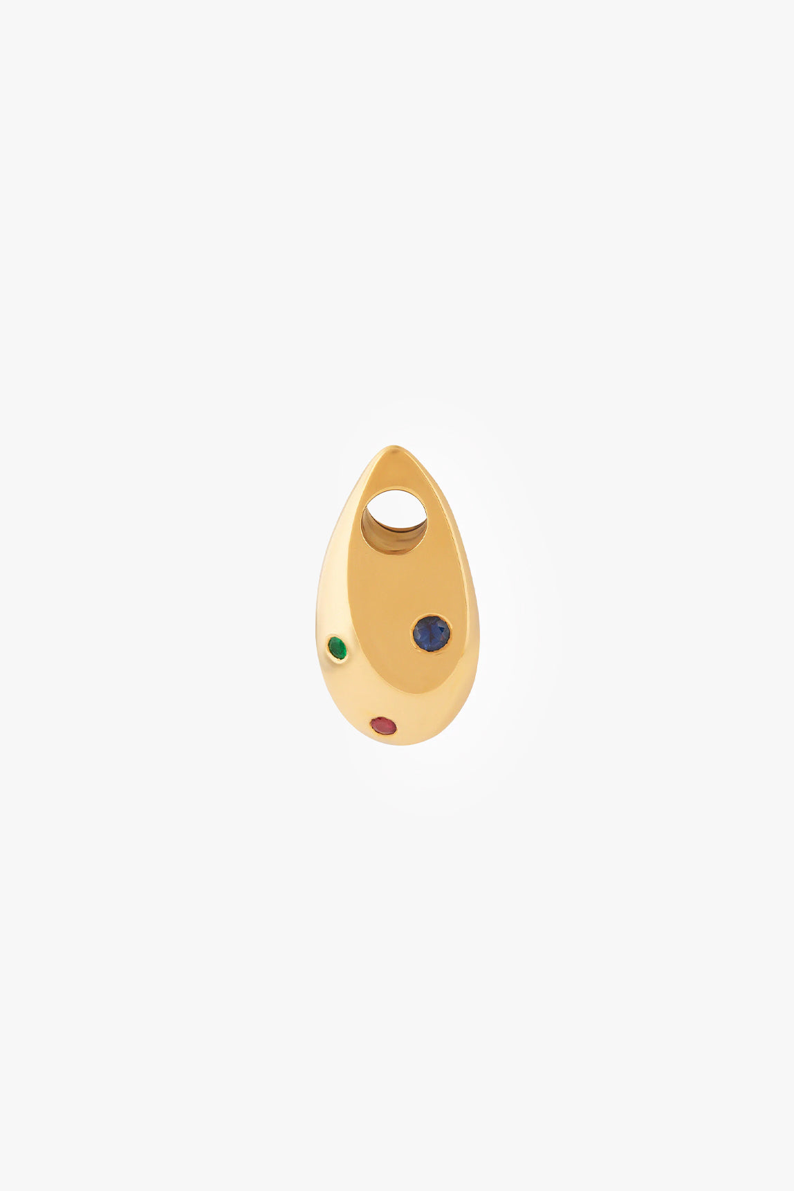 Selene pendant | 18K gold - Ruby, sapphire and emerald