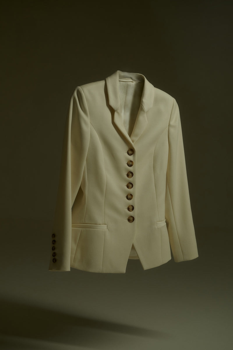 Gianna blazer | Off white - Virgin wool