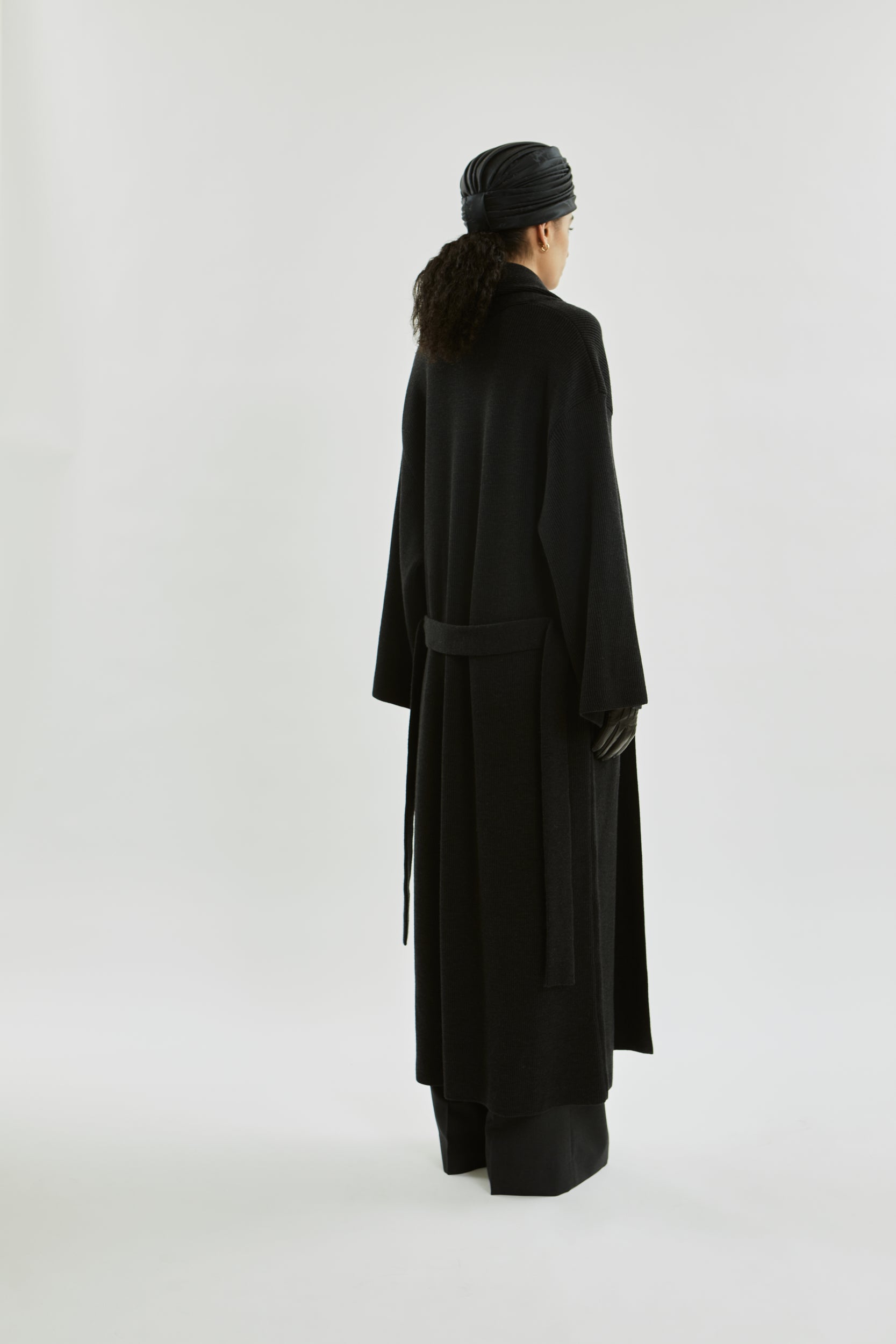 Suki cardicoat | Dark grey - Merino wool