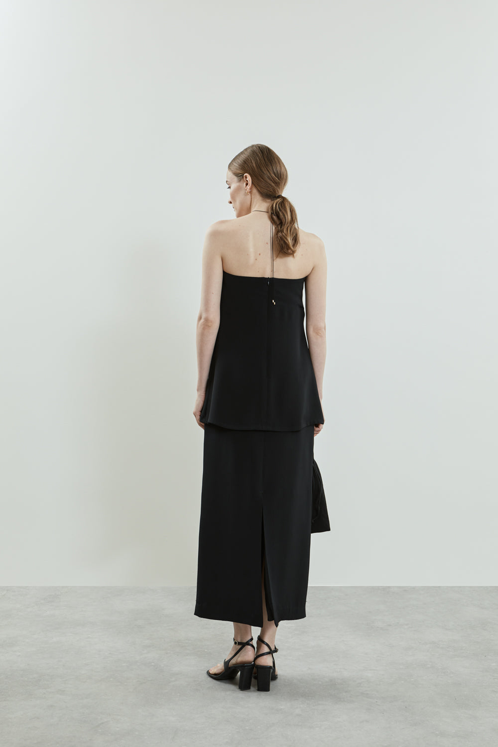 Suzanna top | Black - Crepe silk