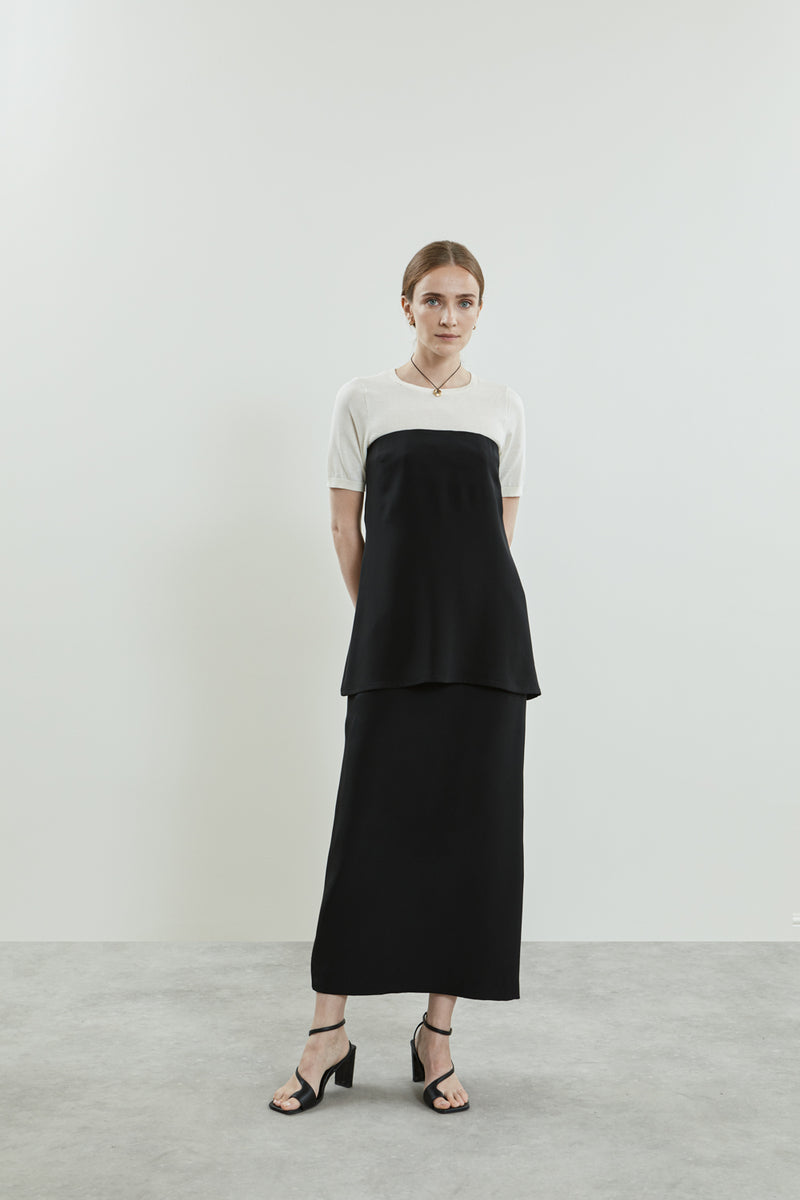 Suzanna top | Black - Crepe silk