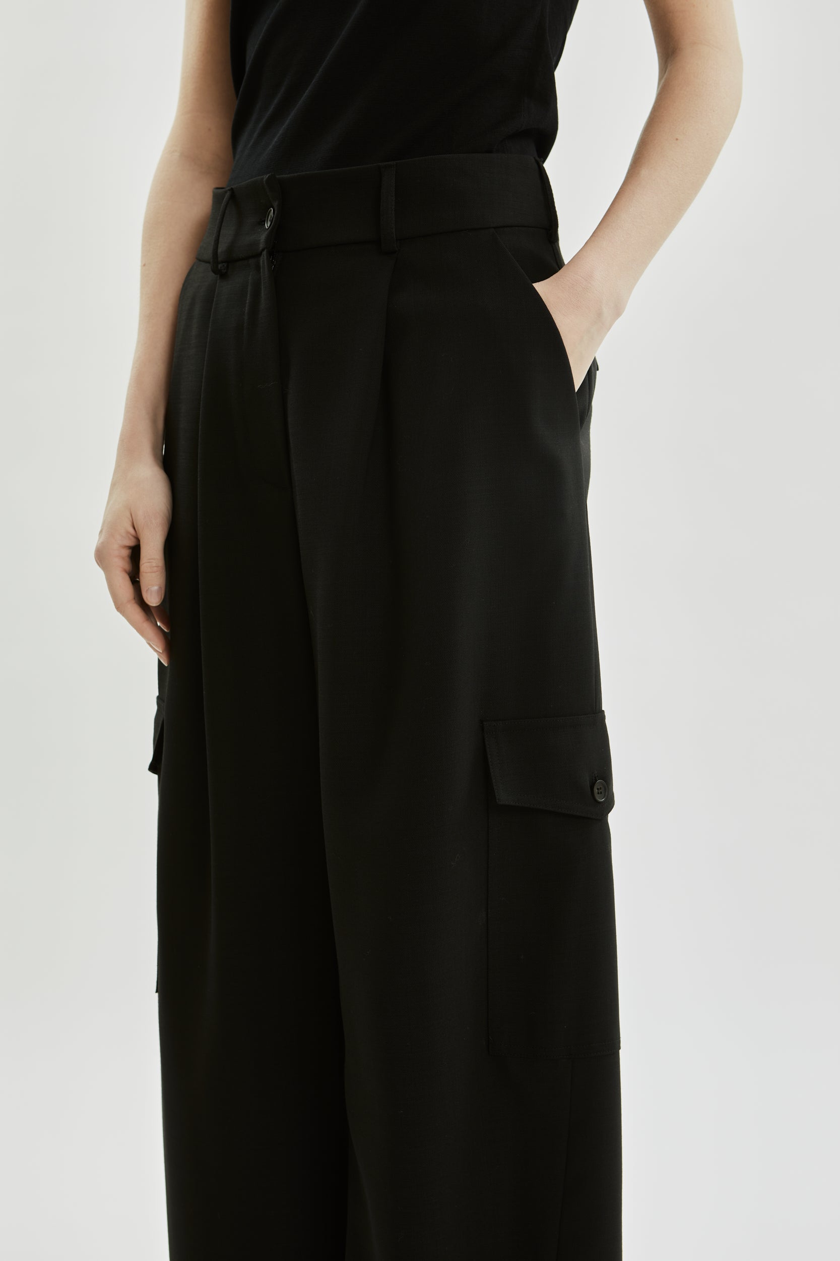 Tessa Trousers | Black - Virgin wool