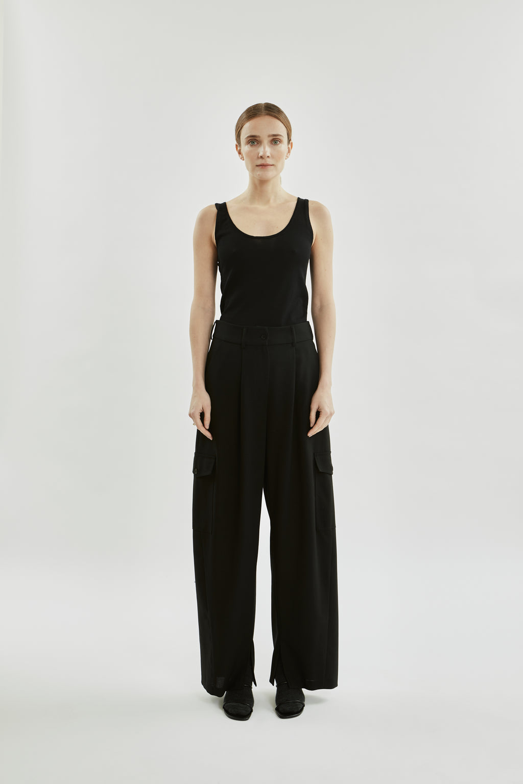 Tessa -broek | Zwart - maagdelijke wol