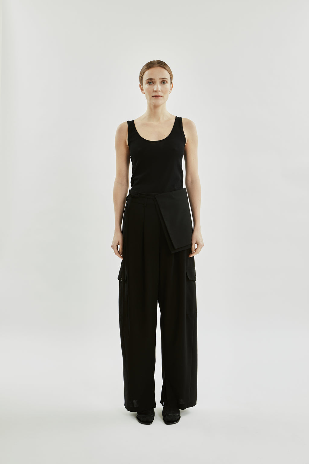 Tessa -broek | Zwart - maagdelijke wol