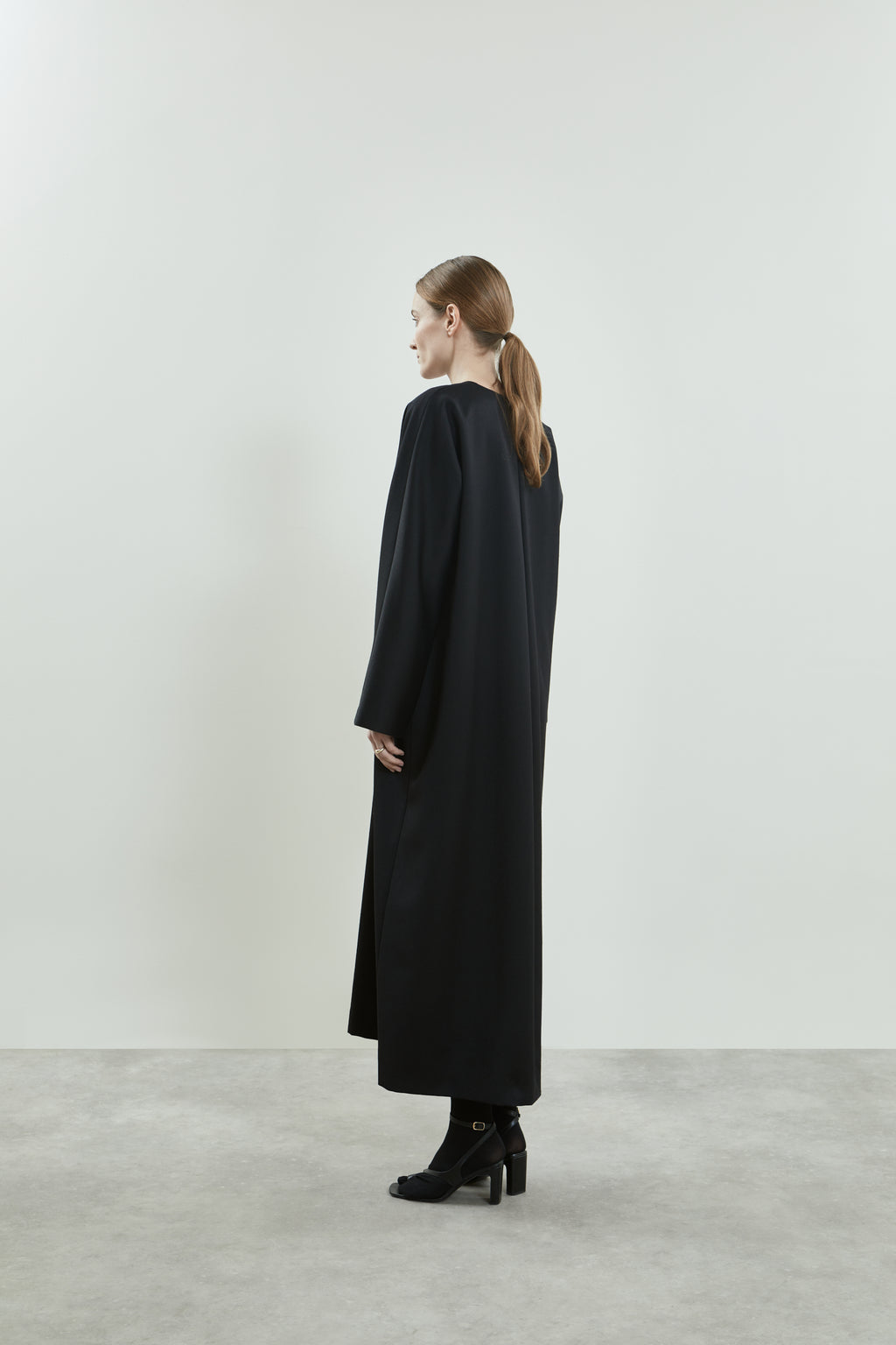 Thalia dress | Black - Virgin wool